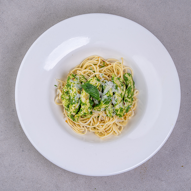 Herbed Chicken With Spaghetti